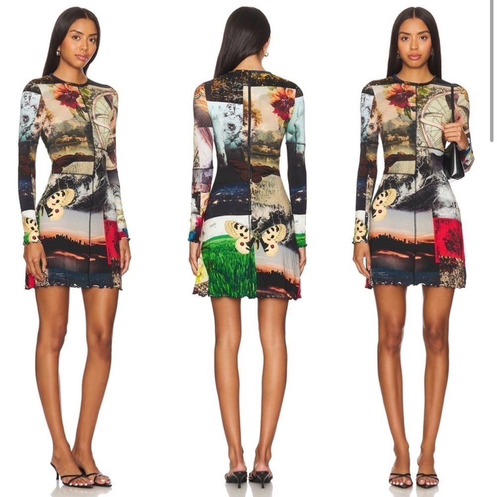 Alice + Olivia Delora Mini Dress in Eco Fusion New with Tags!